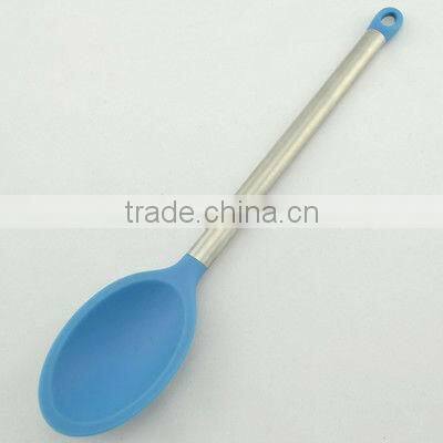high quality silicone kitchen set/utensil with s/s handle