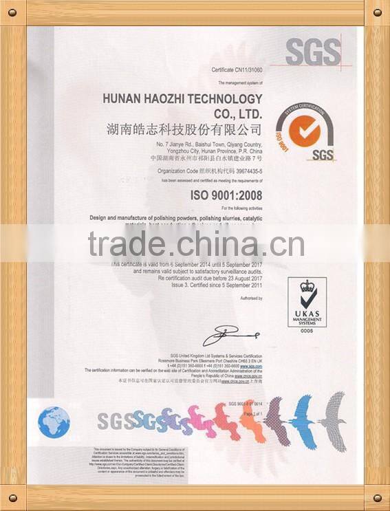 Sapphire polishing slurry for mobile phone cover glass