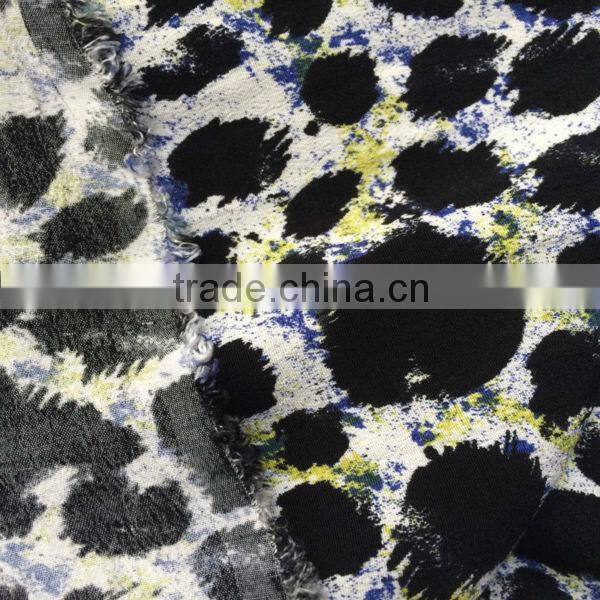 china supplier viscose rayon crinkle fabric for woman's clothing