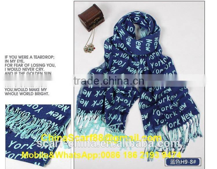 Cashmere knit fringe scarf wholesale