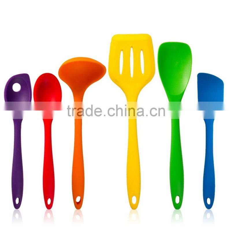 2016 whosale FDA and LFGB silicone Kitchen Utensils Set for cooking