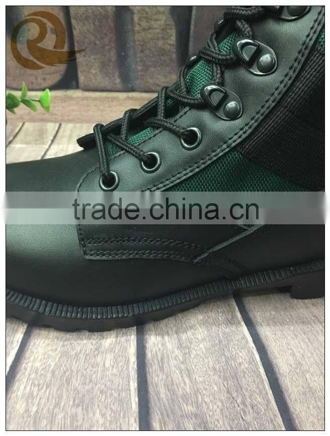 Yiwu genuine leather waterproof steel toe caps military army boots