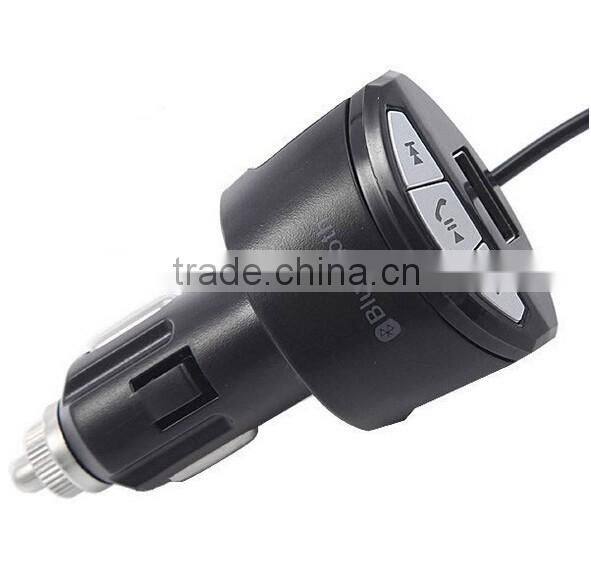 3.5mm Car Handsfree Bluetooth AUX Music Stereo Audio Receiver Adapter with 2.1A USB Charger