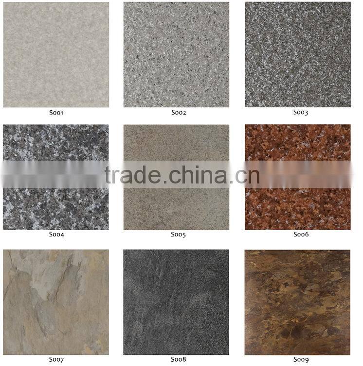 polyvinyl chloride flooring decoration: nontoxic recycling PVC tiles of granite pattern, fire-retardant and resistant to wear
