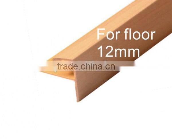 PVC floor edge trims//PVC stair nosing trim//laminate stair profile//PVC stair nosing covered with PVC wrapping