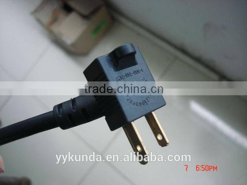 UL cUL approval NEMA1-15P plug with biggyback socket America Power Cords