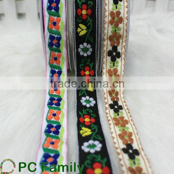 Beautiful Flower Jacquard Ribbon for Clothing Accessories