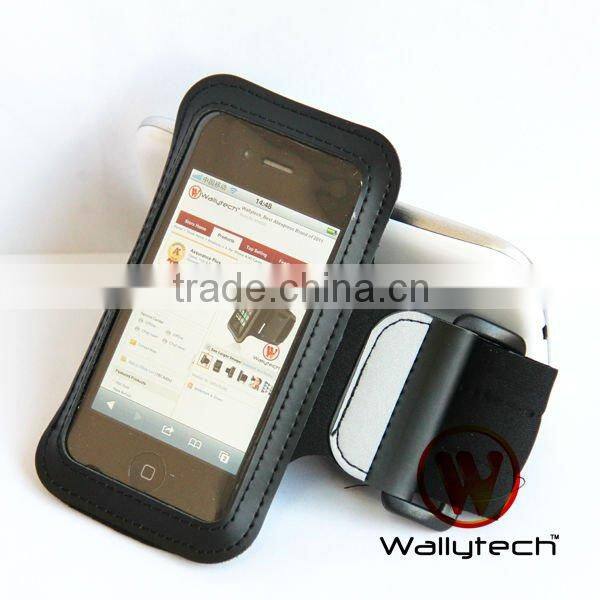 Wallytech New Elastic Rubber Sports Running Armband Cover Case For iPhone 4S 4 4G 3G 3GS