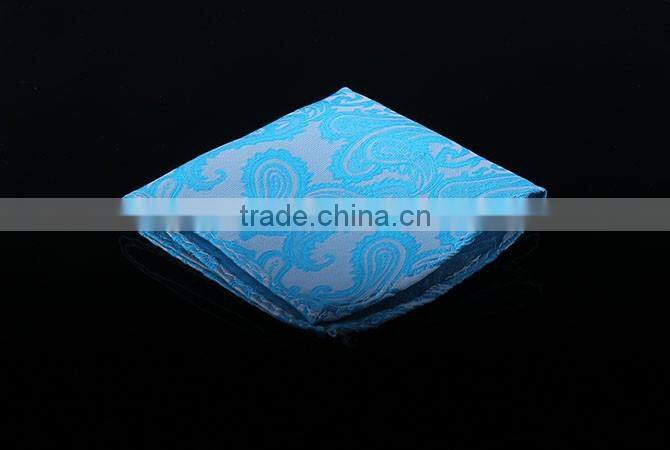 High quality mens polyester custom woven pocket square