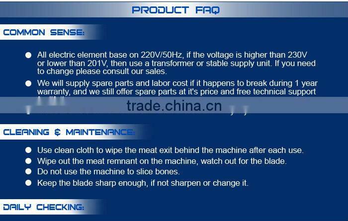F120 Frozen Meat Slicer Machine meat cutting machine