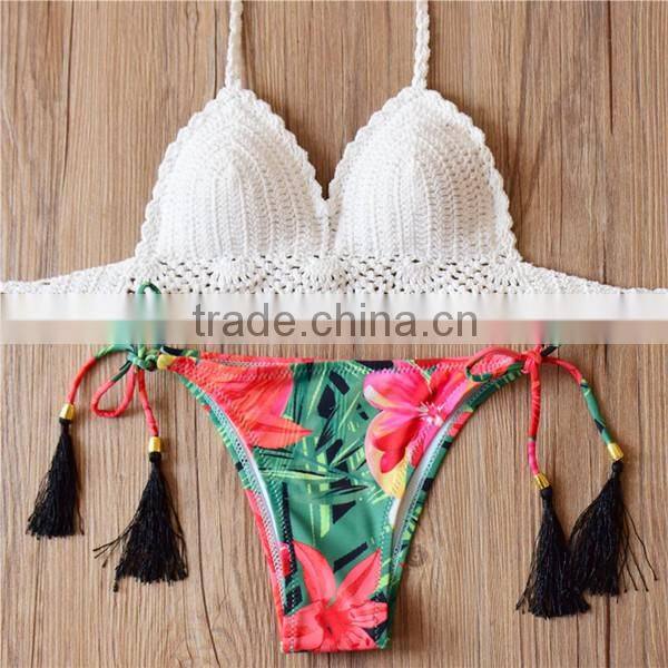 crochet brazillian bikini, quality micro crochet latest fashion bikini