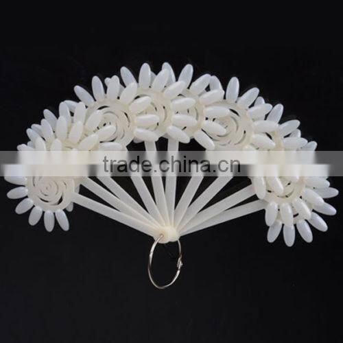 120 color chart Nail Polish Display Color Chart False Palette Practice Clear/White