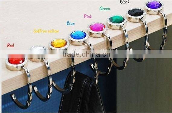 Rhinestone metal purse hanger