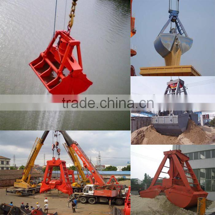 Hydraulic excavator grab bucket