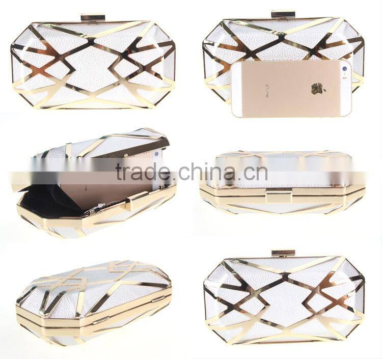 Metal woman wedding party bag clutch purse lips clutch bag china wholesale