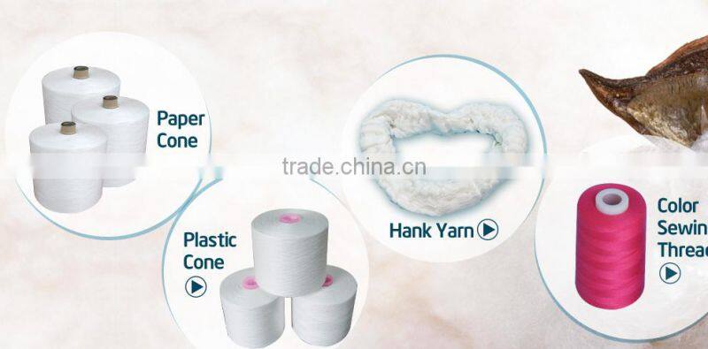 262 100% spun polyester yarn color sewing thread