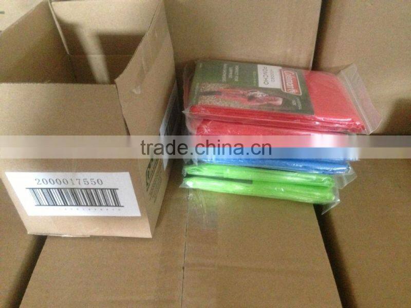 LDPE raincoat with many color and easy carrying packing and very chip price