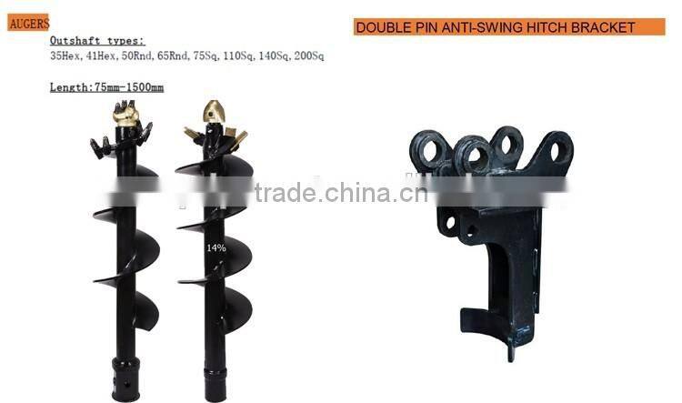 Dirt Auger /Earth Auger Used By Excavator S160 For Hole Digging