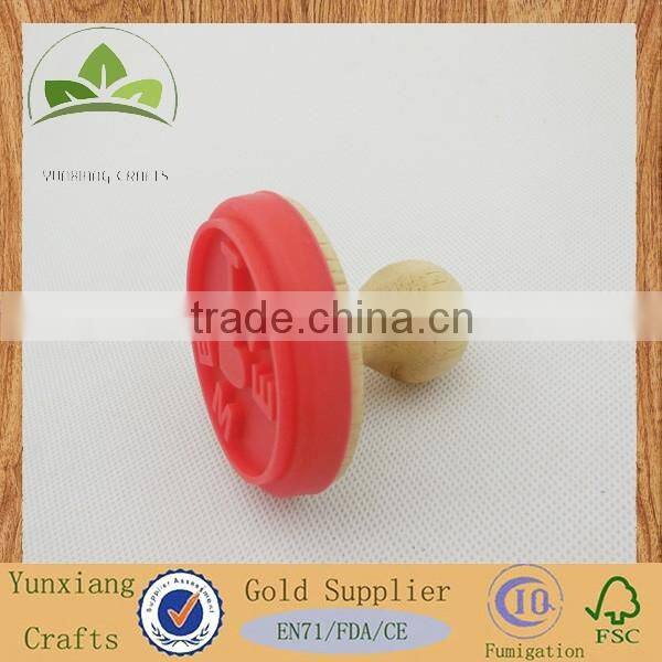 Wooden toy stamp wooden cake stamp