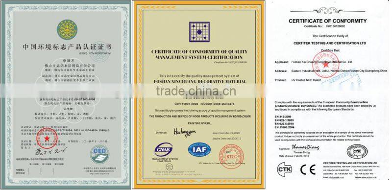 IOS certificate acrylic kitchen cabinet door interior , kitchen cabinet door