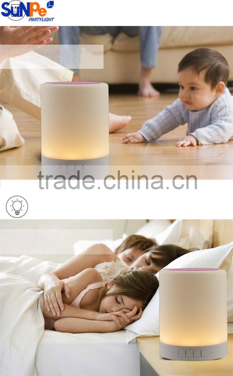 Motion sensor LED Night light with bluetooth speaker promotional gifts bedtime story speaker bedside lamp
