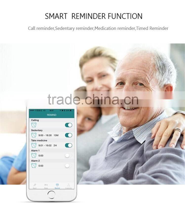 Hot new sports bluetooth silicone vibrating wristband smart watch bracelet