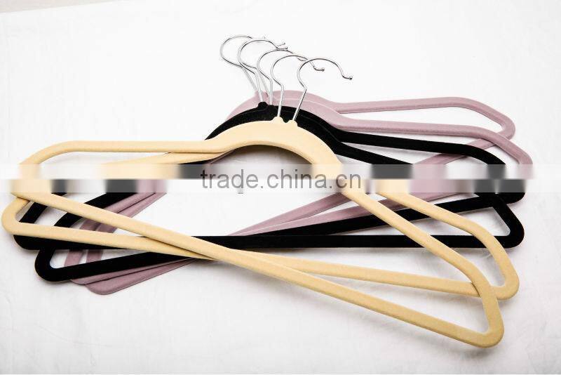 Plastic Velvet hanger clothes hanger ASDF07