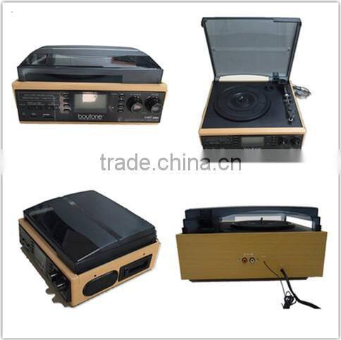 Rain Lane New Product 6-in-1 Electric Turntable Speaker Record Player