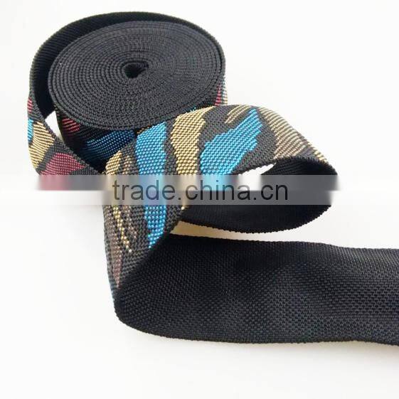 Wholesale jacquard ribbon nylon tape tubular webbing