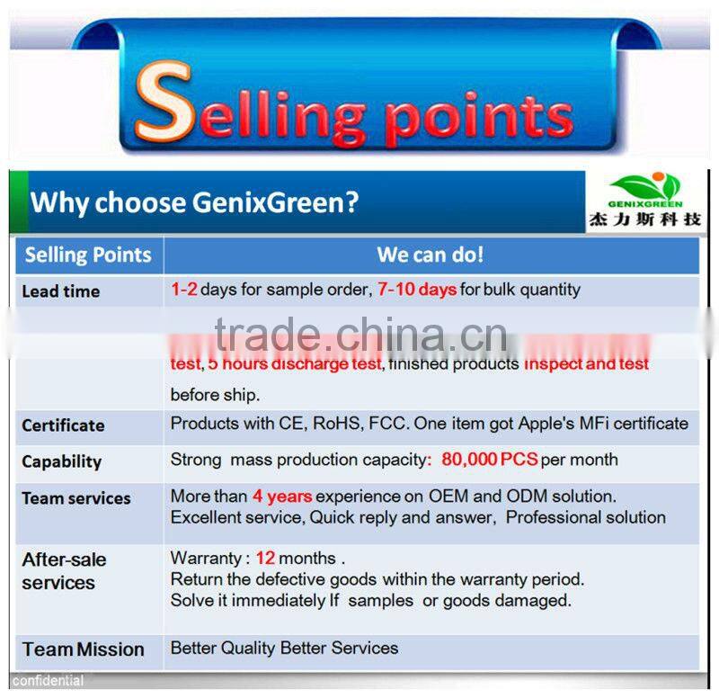 Secondary capacity battery bank/4000mah polymer power bank for smart phones