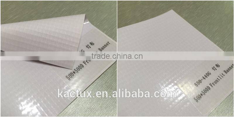 550*500D, 440g Glossy Frontlit PVC Flex Banner roll