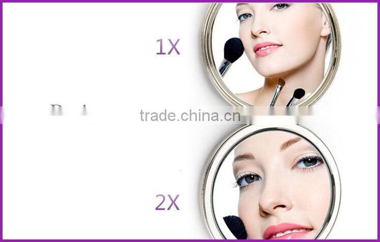 New design round double sides magnifying of mirror round double sides magnifying circle mirror
