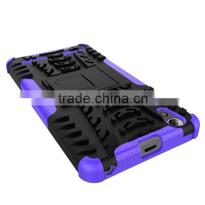 Ultra High Quality armor rugged kickstand heavy duty TPU+PC 2 in 1 case For Lenovo A6000/A6000 Plus Hard case lowest price
