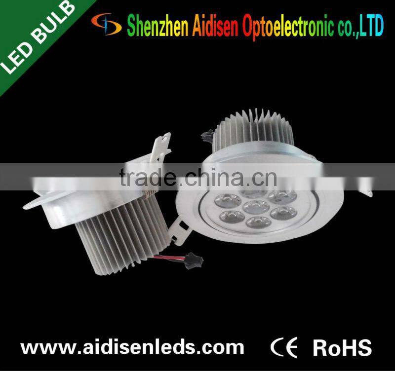 7W crystal surface square led downlight
