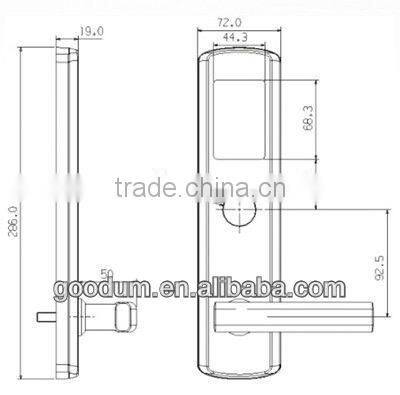 top sale brand ISO electronic security door lock