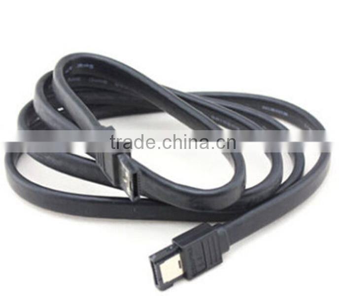 Black 3FT Shielded eSATA to eSATA External Serial ATA Data Cable
