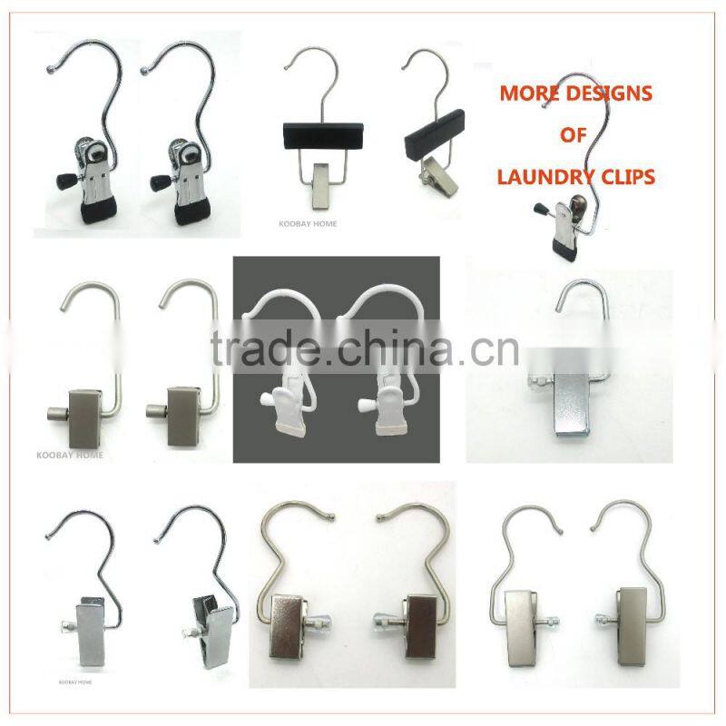 HH brand clip hanger metal clip hanger with black/white tips