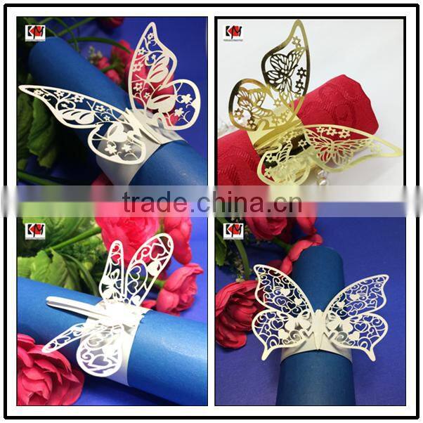 Wholesale laser cut small bell bulk napkin ring
