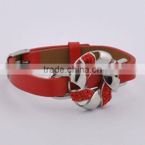 Stainless Steel Wholesale Accessory Leather Bracelet(GB10419)