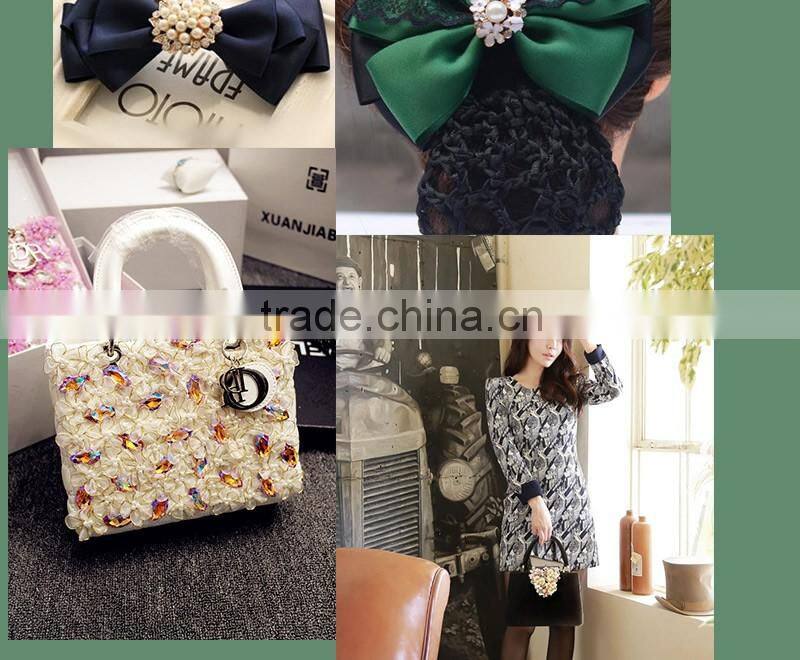 Black Retro Crystal Rhinestone Applique