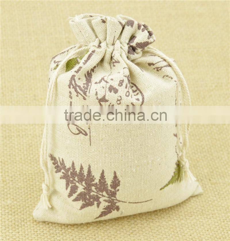Linen drawstring bag