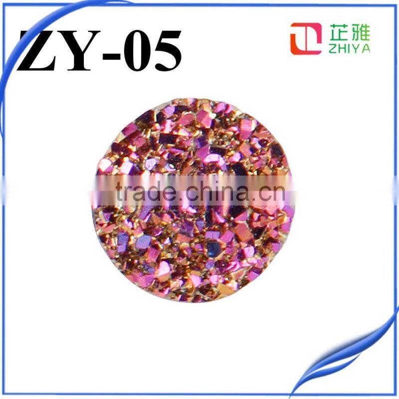 high quality factory sel lcolorful druzy stone beads wholesale