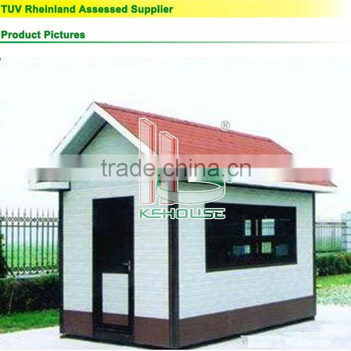 Portable small prefab cabin for small shop, sentry box, kiosk, booth
