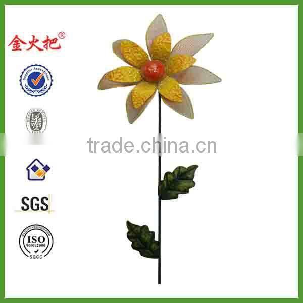 Flower series sticks metal baeutiful flower stake for sale