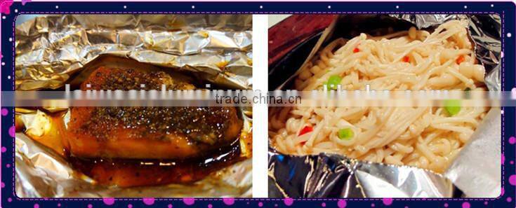 Food packaging aluminium foil paper in roll type used in kitchen and cooking