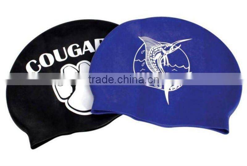 colorful hotselling silicone swimming cap