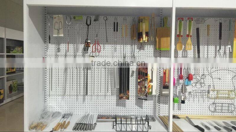 Stainless steel vegetable wok, BBQ cooking basket KY3631AP