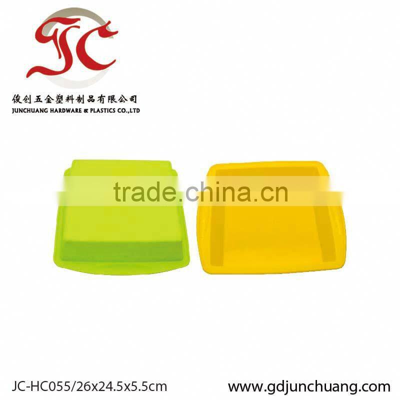 Silicone microwave oven cake plate for hot bakeware sets