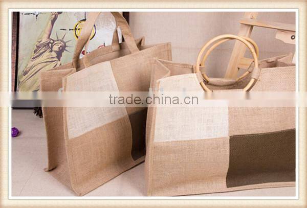 jute bag bangladeshi with wooden handle