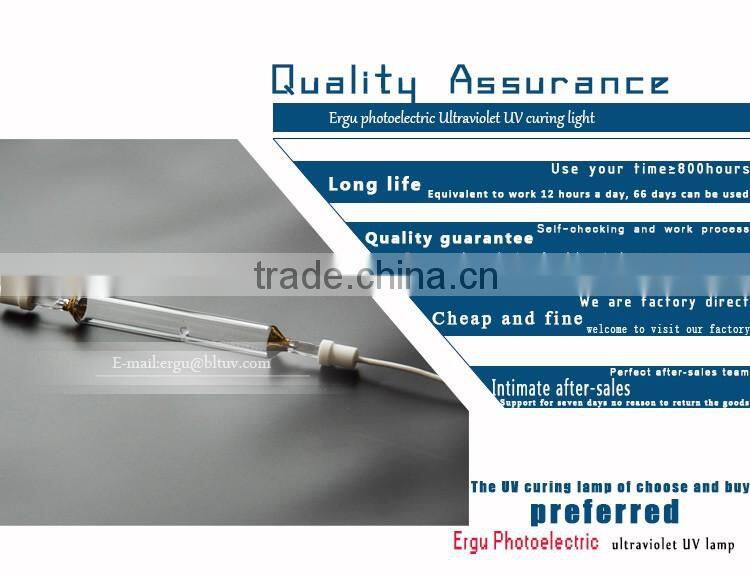 1 kw 270 mm 220 v dry UV ultraviolet lamp UV curing lamp and high pressure mercury lamp light UV lamp